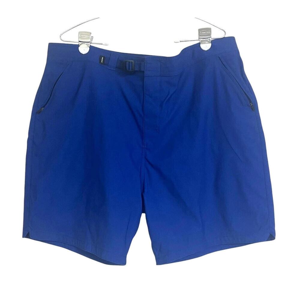 prAna Men's 40 x 7 Adjustable Waist Shorts Blue Standard Fit Golf Activewear
